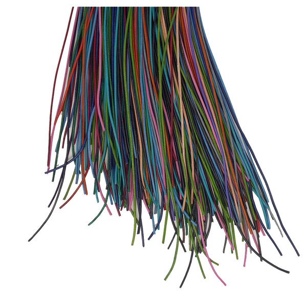 Lederbänder in verschiedenen Farben, Länge 1 Meter, Durchmesser 1-1,5 mm